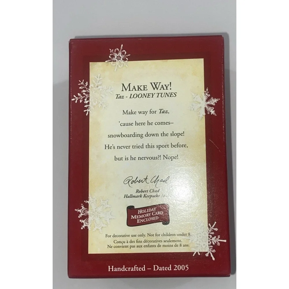 Hallmark ornament good taz